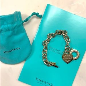 Tiffany heart chain bracelet